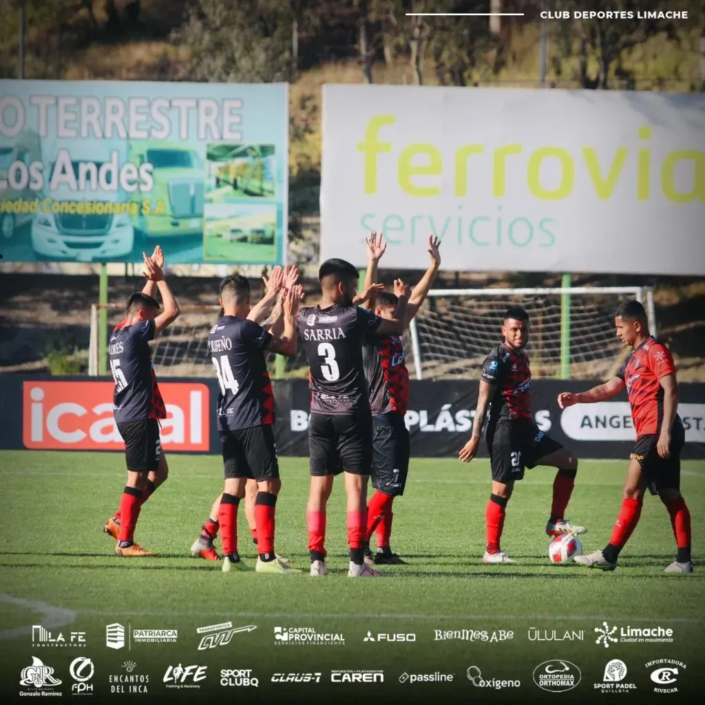 Deportes Limache tiene su ascenso a Primera B en 2024 suspendido momentáneamente. | Foto: Deportes Limache