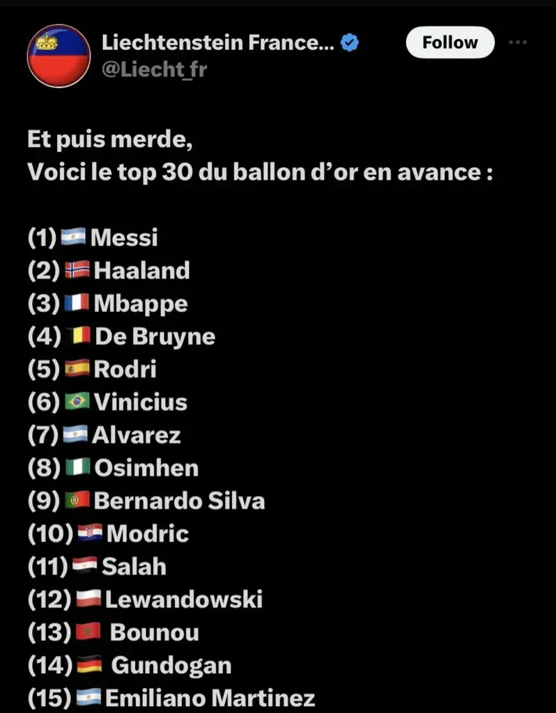 Nominados Balón de Oro.