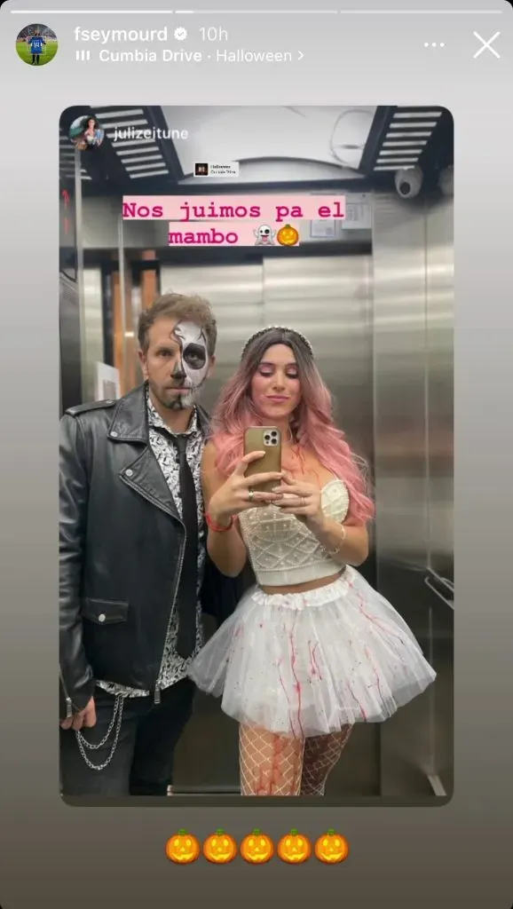 Felipe Seymour apostó por un look más clásico.