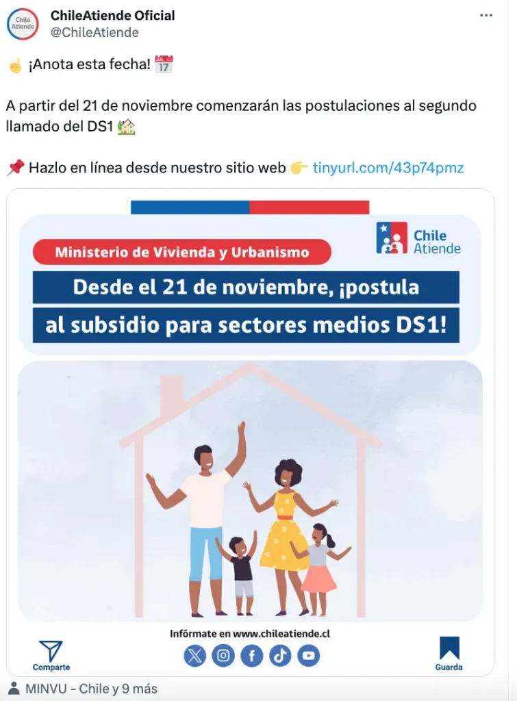 Pronto inician las postulaciones al Subsidio DS1