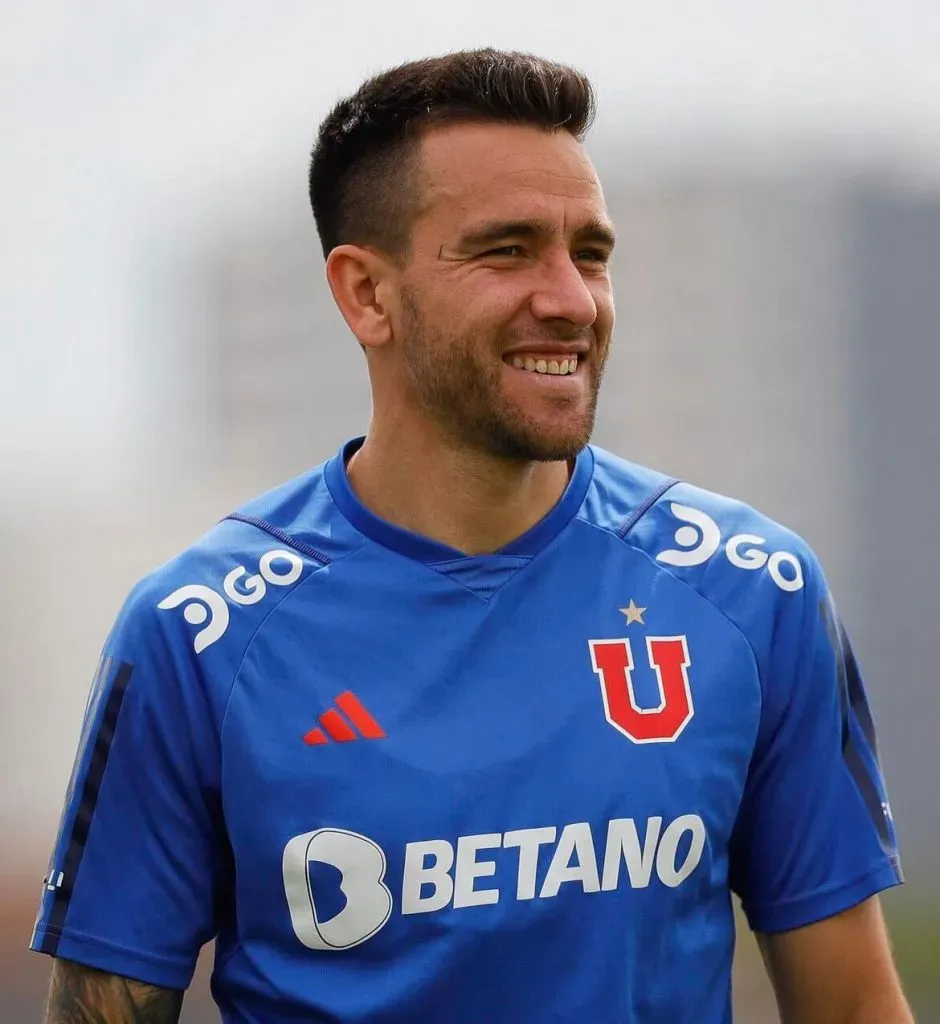 Matías Zaldivi en el entrenamiento de Universidad de Chile en el CDA. Foto: U. de Chile.