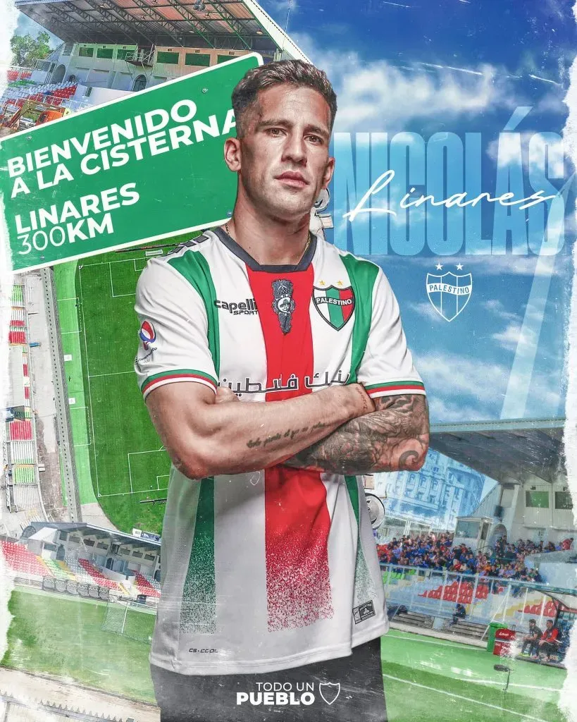 Nicolás Linares se suma a los Árabes para el 2024. Foto: Comunicaciones Palestino.