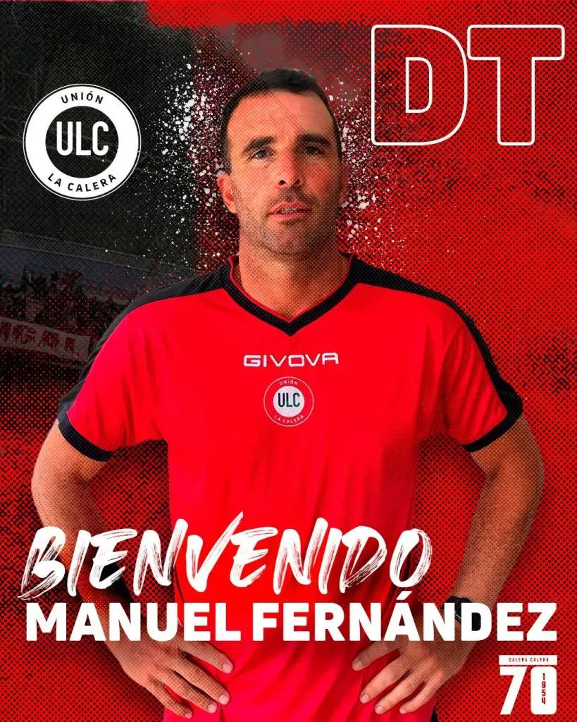 El anuncio oficial del arribo de Manuel Fernández (Unión La Calera)