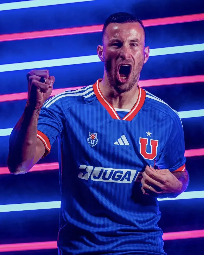 Luciano Pons apuesta por ser el delantero titular de  la U. Foto: U. de Chile.