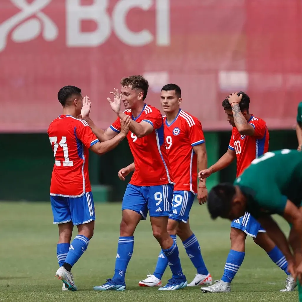 Chile derrotó por 3-0 a Bolivia en la preparación al Preolímpico. Imagen: La Roja.