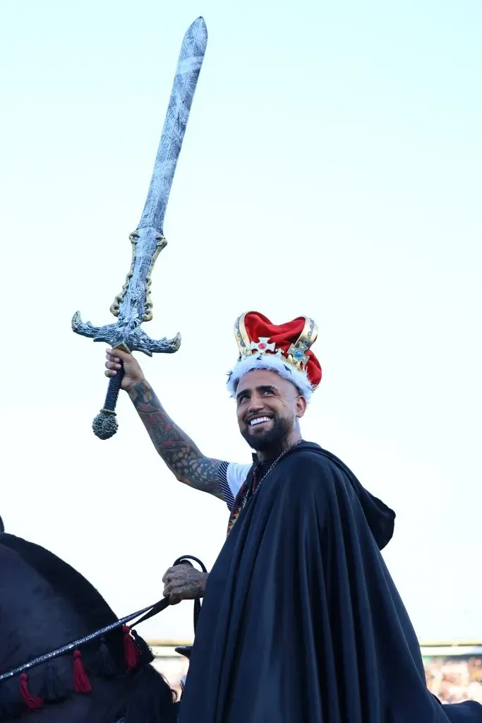 El “Rey” de Colo Colo, Arturo Vidal (Photosport)