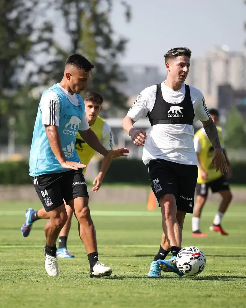 Guillermo Paiva se sumó a las prácticas de Colo Colo para el duelo con Godoy Cruz en Copa Libertadores. Foto: Comunicaciones Colo Colo.