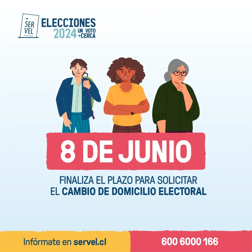 Información sobre el domicilio electoral. Foto: Servel