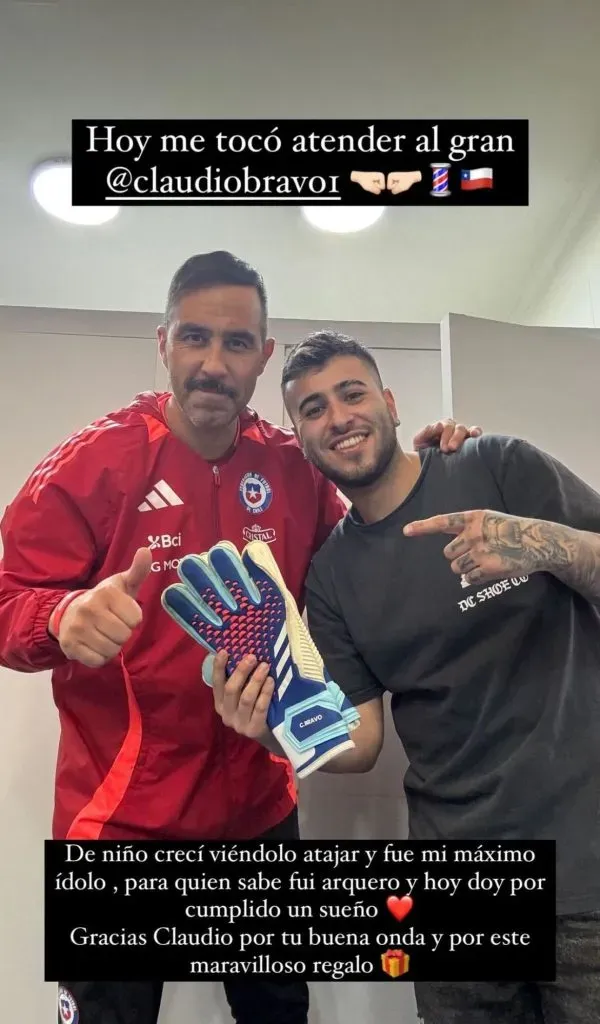 El mensaje de Ala Barberking con su encuentro con Claudio Bravo.