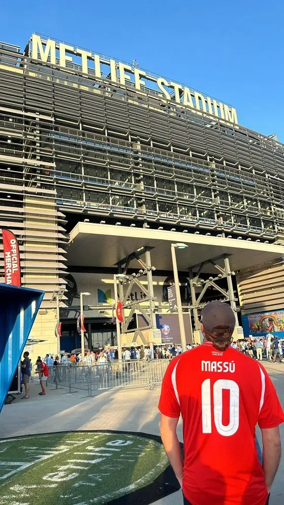 Nicolás Massú está apoyando a Chile en la Copa América de Estados Unidos. Foto: Twitter.