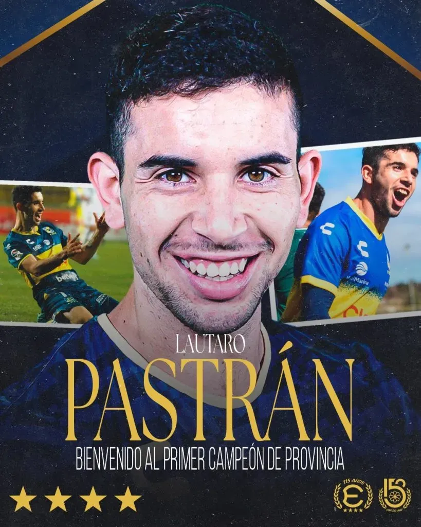 La presentación de Lautaro Pastrán en Everton.