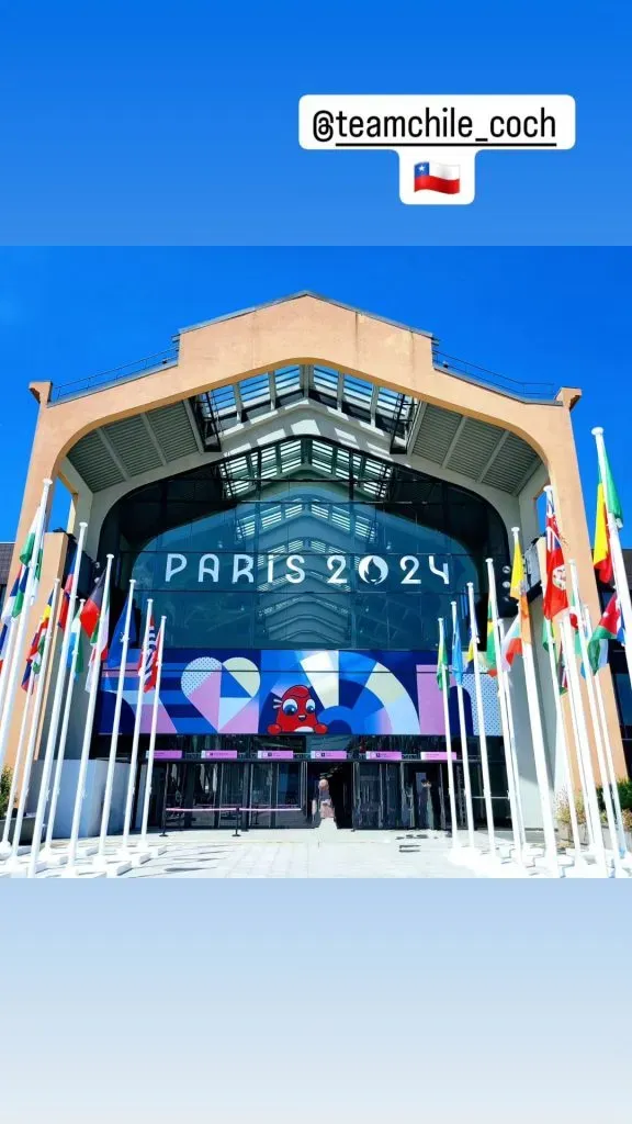 Kristel Köbrich mostró las puertas de la Villa Olímpica en Saint-Denis (Instagram)