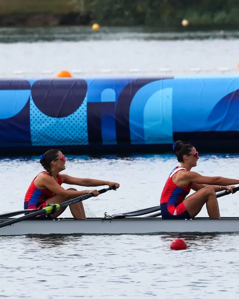 Las mellizas Abraham no pudieron llegar a la final en remo (foto: Coch)