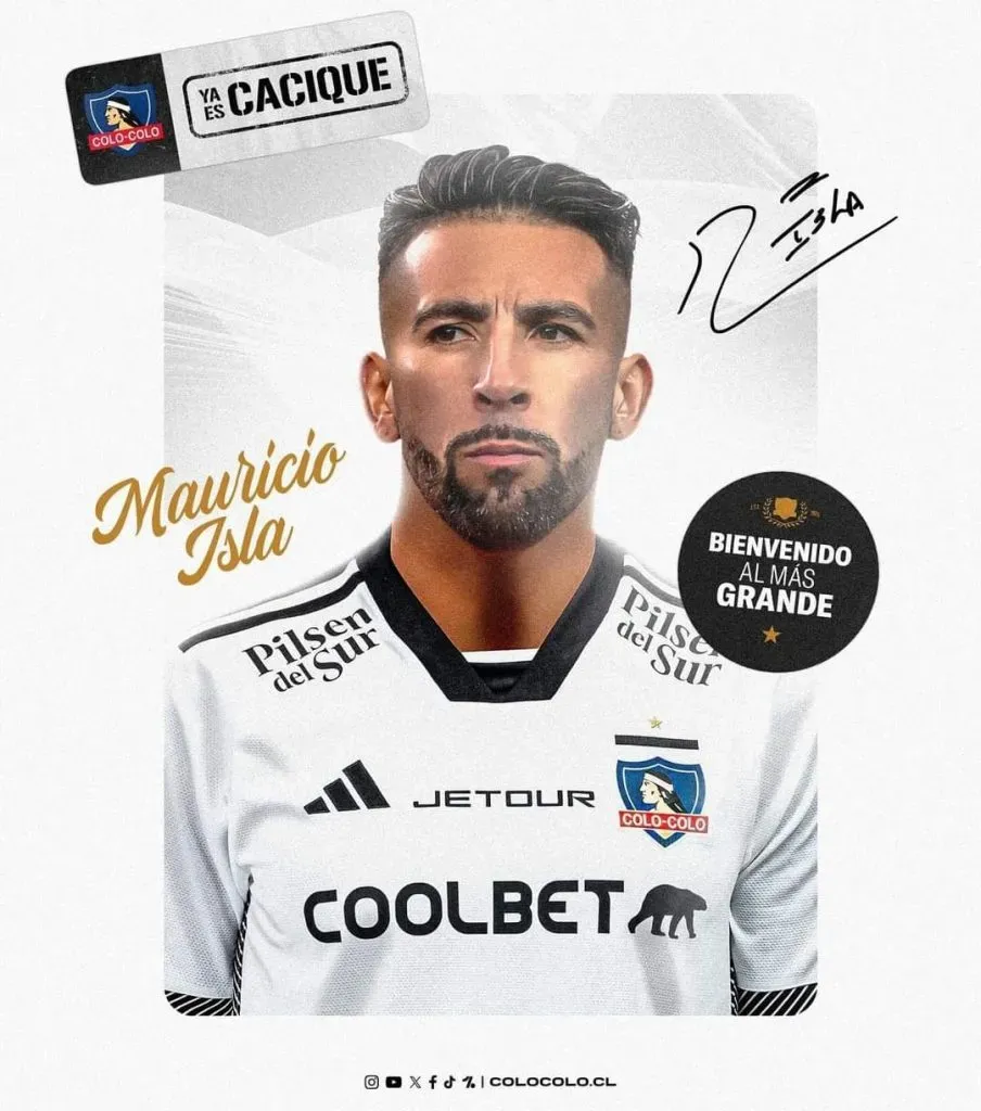 Isla oficializado en Colo Colo.