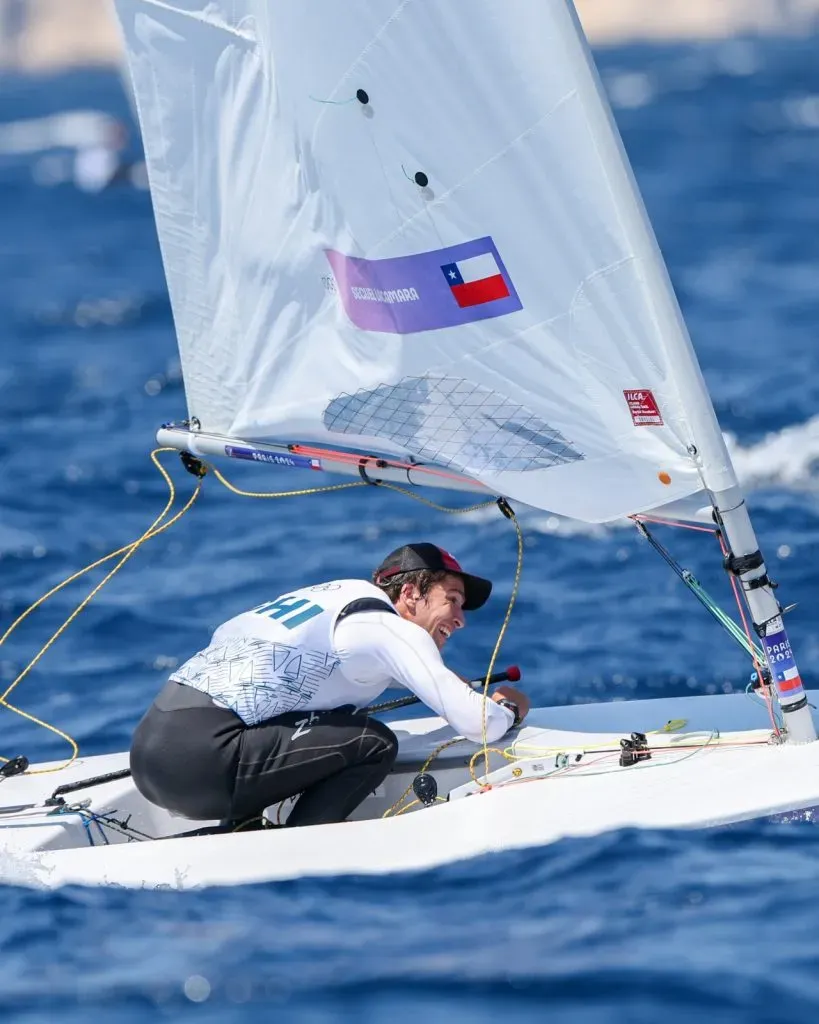 Clemente Seguel a la Final de la Vela en París 2024 (Mauricio Palma/COCH)