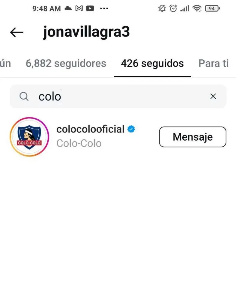 Villagra sigue a Colo Colo y se acerca al Cacique en este mercado de pases.