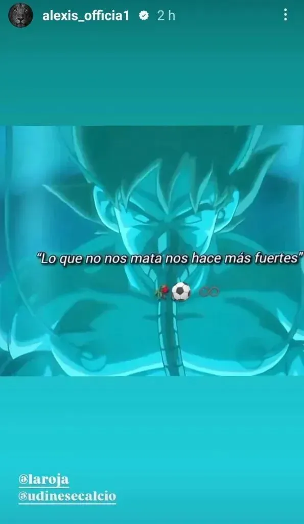 Captura Instagram Alexis Sánchez.