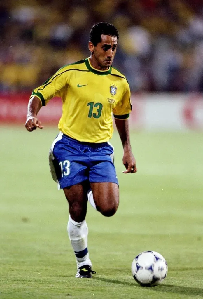 Zé Carlos durante la Copa del Mundo de Francia 1998. Imagen: Getty.