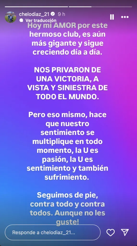 El descargo de Marcelo Díaz | Instagram