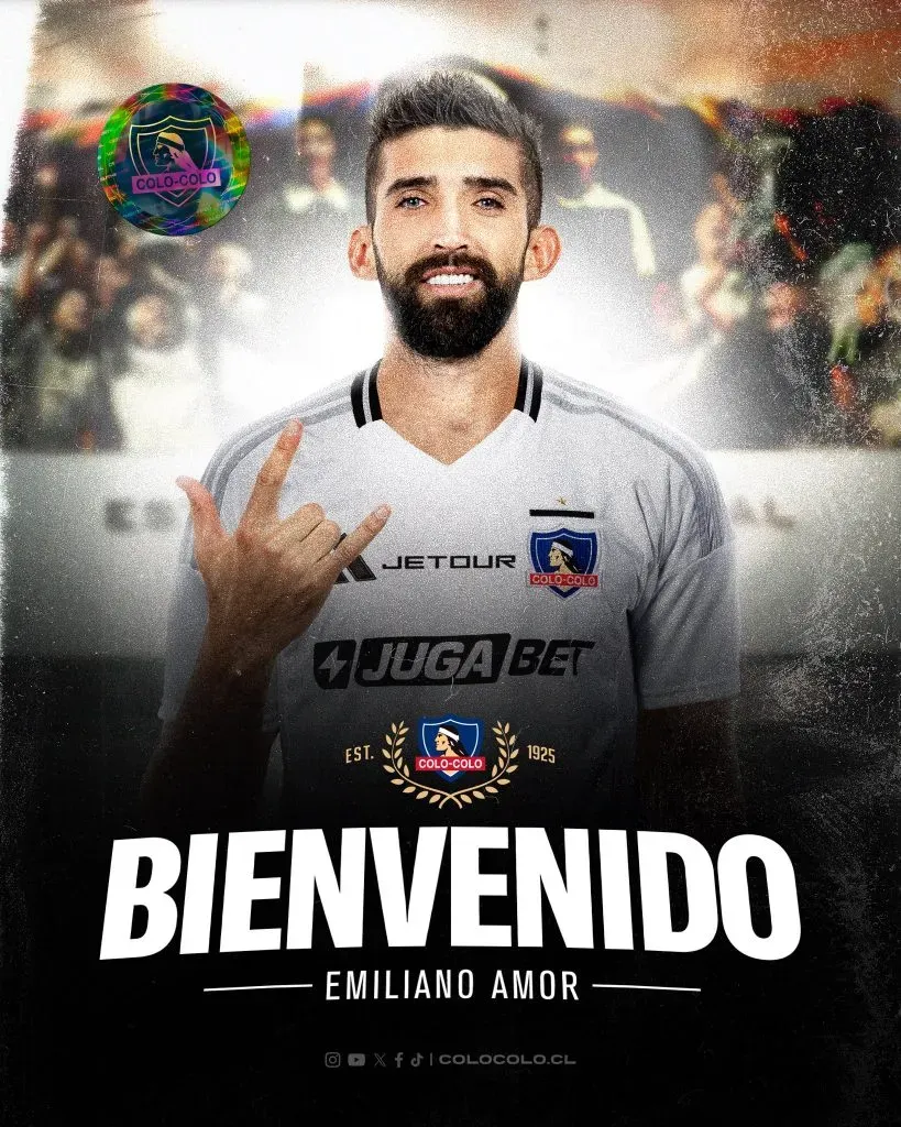 Emiliano Amor está de vuelta en el Cacique tras su salida en noviembre. Foto: Colo Colo