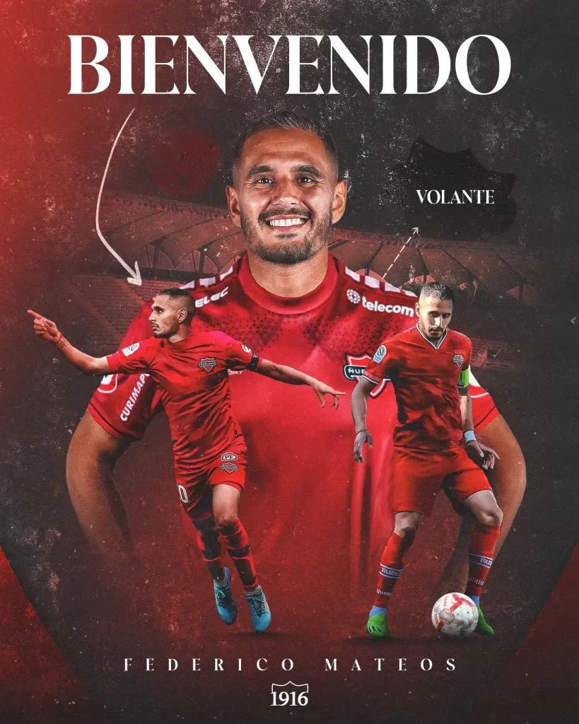 Federico Mateos vuelve a Ñublense tras su paso por la U. Foto: Ñublense.