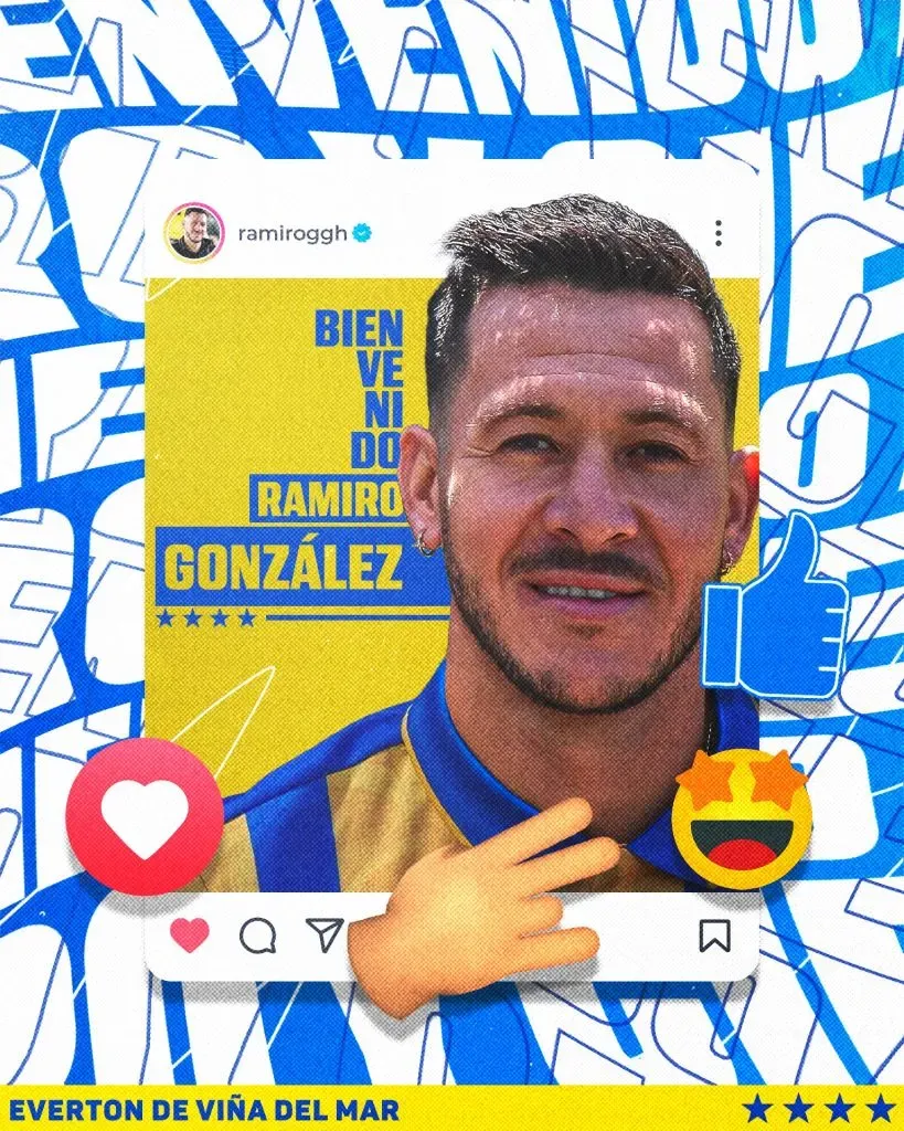 Ramiro González fue oficializado como refuerzo de Everton. Foto: Everton.