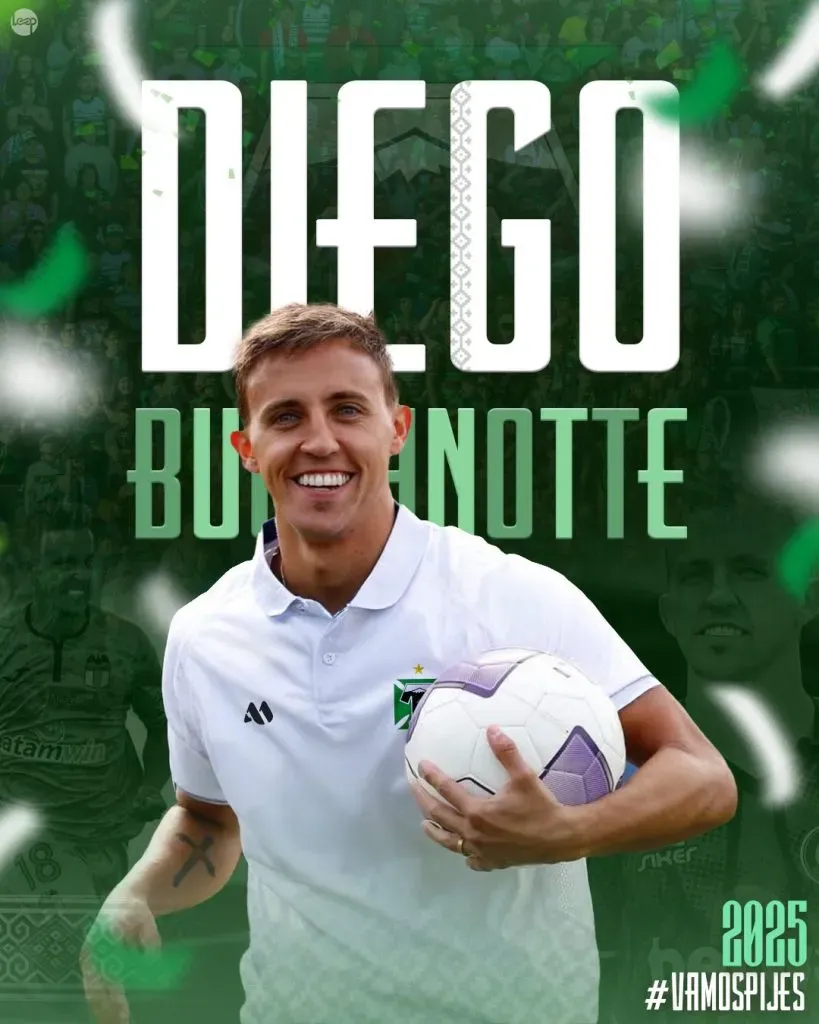 Diego Buonanotte anunciado oficialmente en Deportes Temuco.