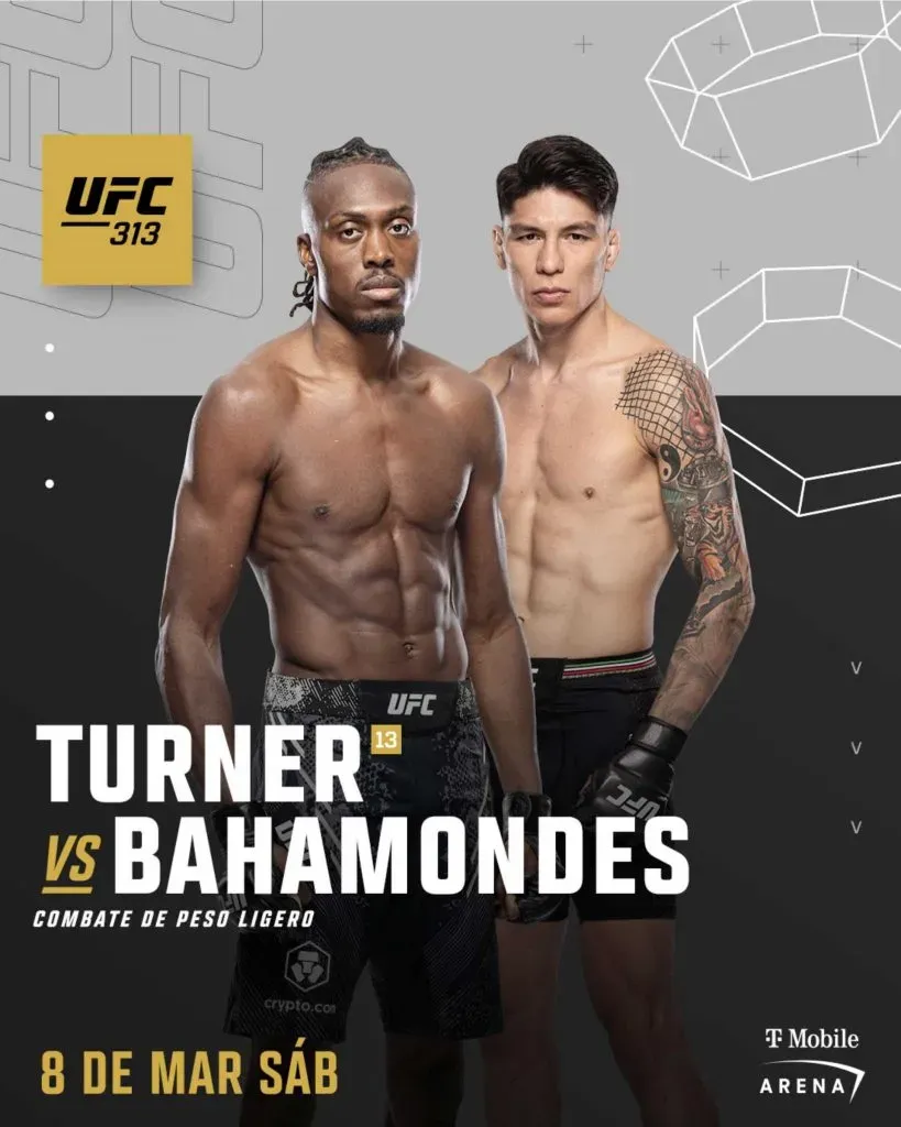 UFC 313 enfrentará a Jalin Turner contra ‘La Jaula’ Bahamondes. (Foto: UFC)