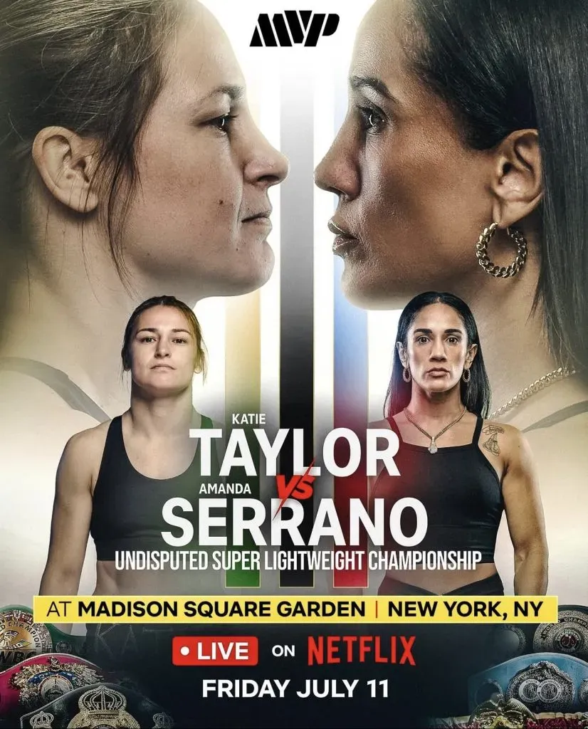 Katie Taylor y Amanda Serrano se vuelven a enfrentar el próximo 11 de julio.