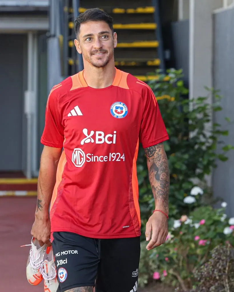 Primer entrenamiento de Fernando Zampedri con La Roja.