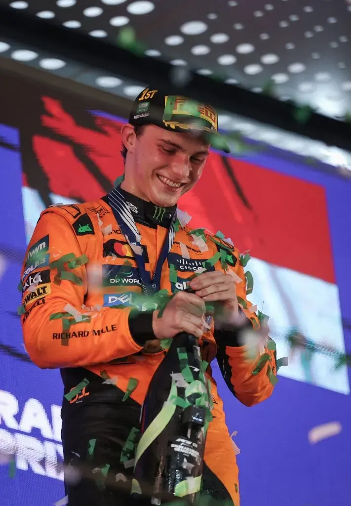 El ganador de la carrera, Oscar Piastri, durante el Gran Premio de F1 de Arabia Saudí (Getty Images).