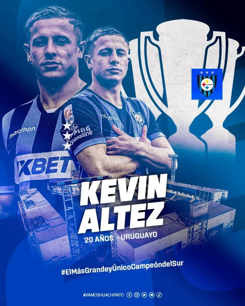 Kevin Altez llega desde Uruguay a los Acereros. Foto: Huachipato.