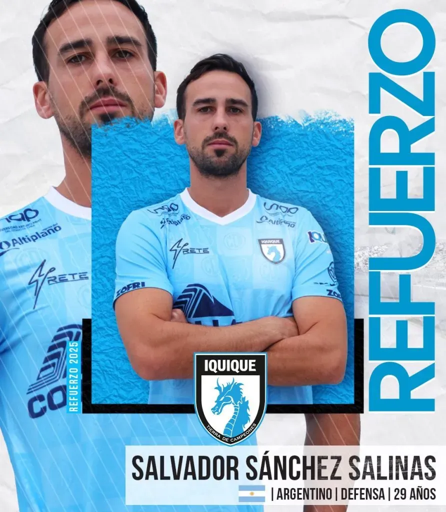 Salvador Sánchez es el primer refuerzo de Deportes Iquique para la segunda rueda. Foto: D. Iquique.
