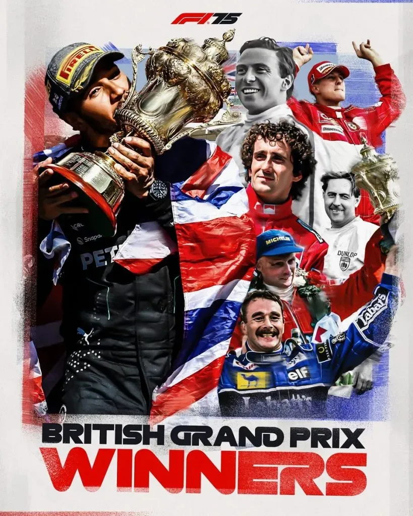 Afiche del GP de Gran Bretaña (Foto: F1).