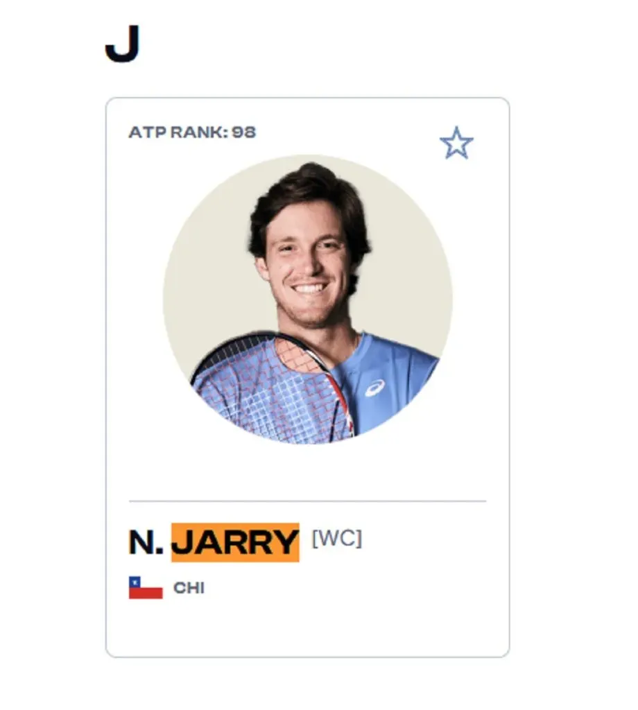 Sitio web del Masters 1000 de Cincinnati confirma la WC para Nicolás Jarry.