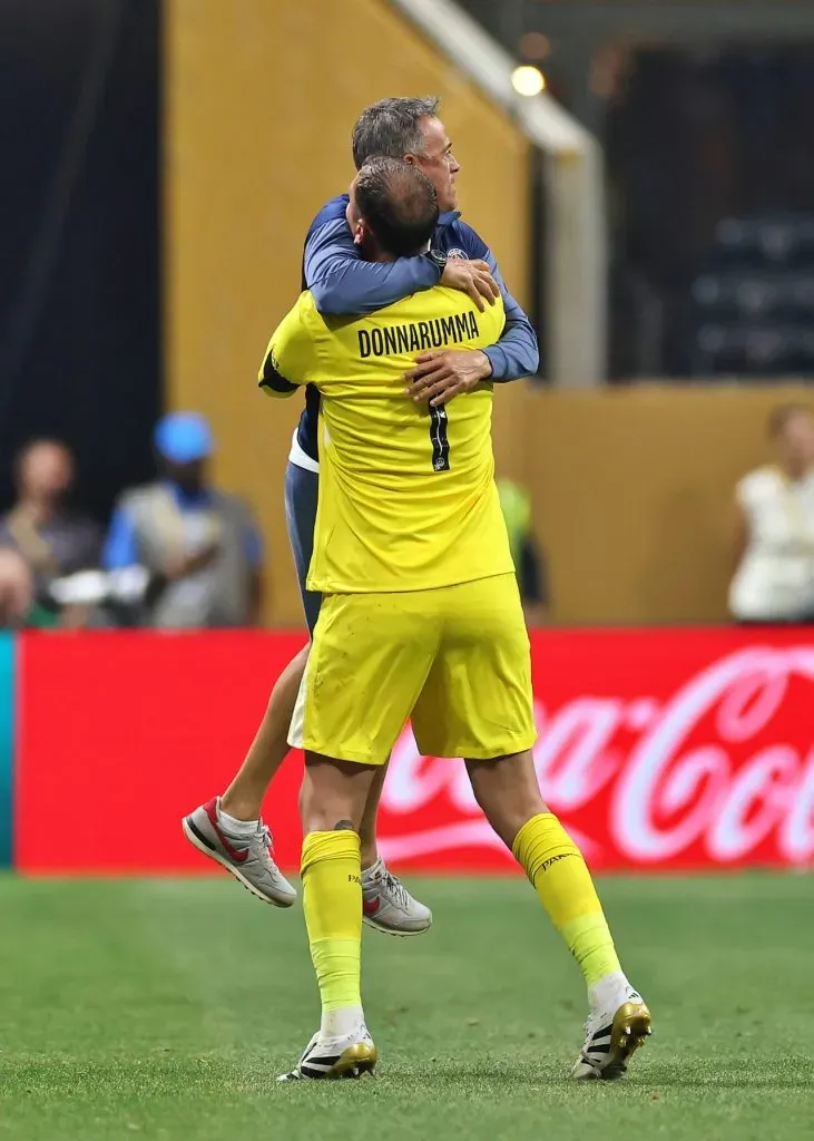 Luis Enrique y Gianluigi Donnarumma, de amigos a enemigos en PSG (Getty Images)
