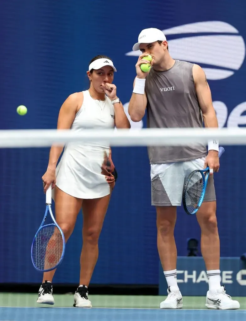 Jessica Pegula y Jack Draper en dobles mixtos del US Open (Getty Images).