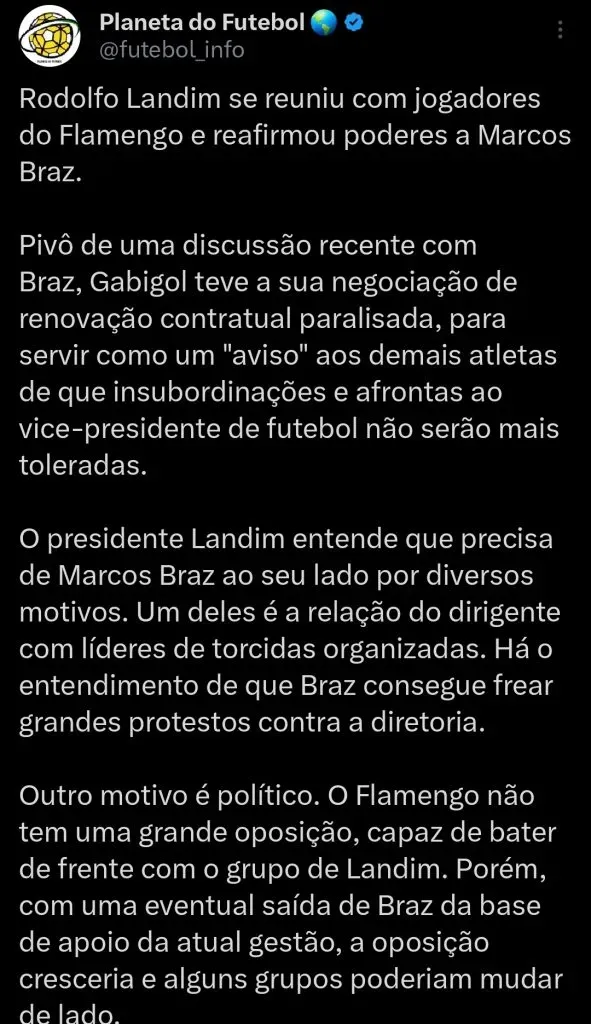 Repercussão via Twitter