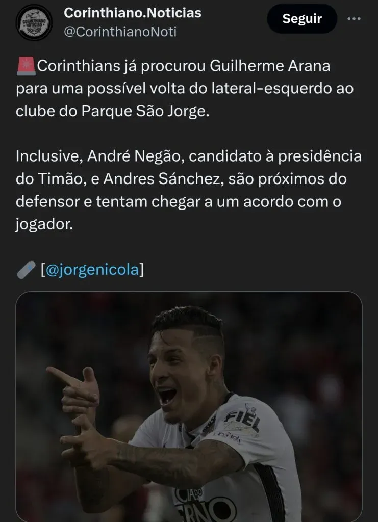 Repercussão via Twitter