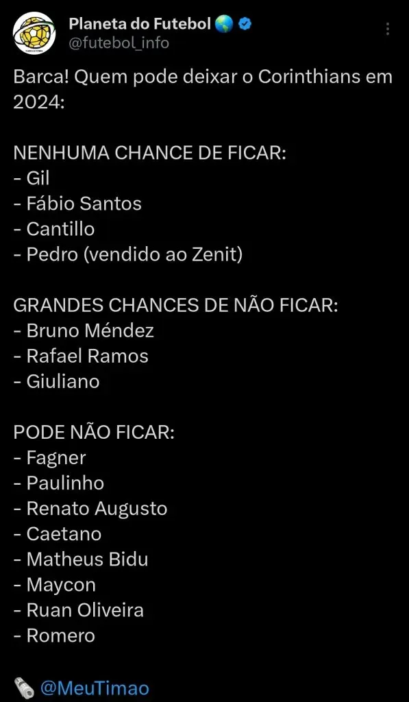 Repercussão via Twitter