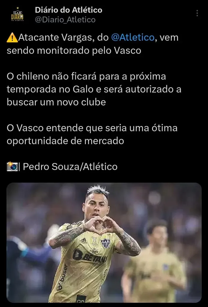 Diário do Atlético via Twitter