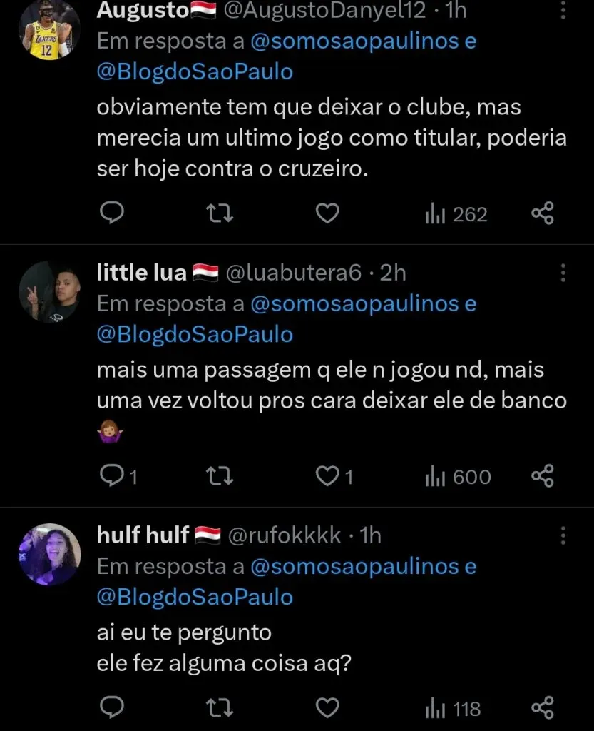 Repercussão via Twitter