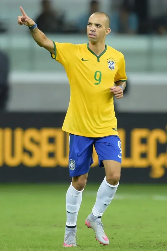 Diego Tardelli na Seleção Brasileira. Foto: Buda Mendes/Getty Images