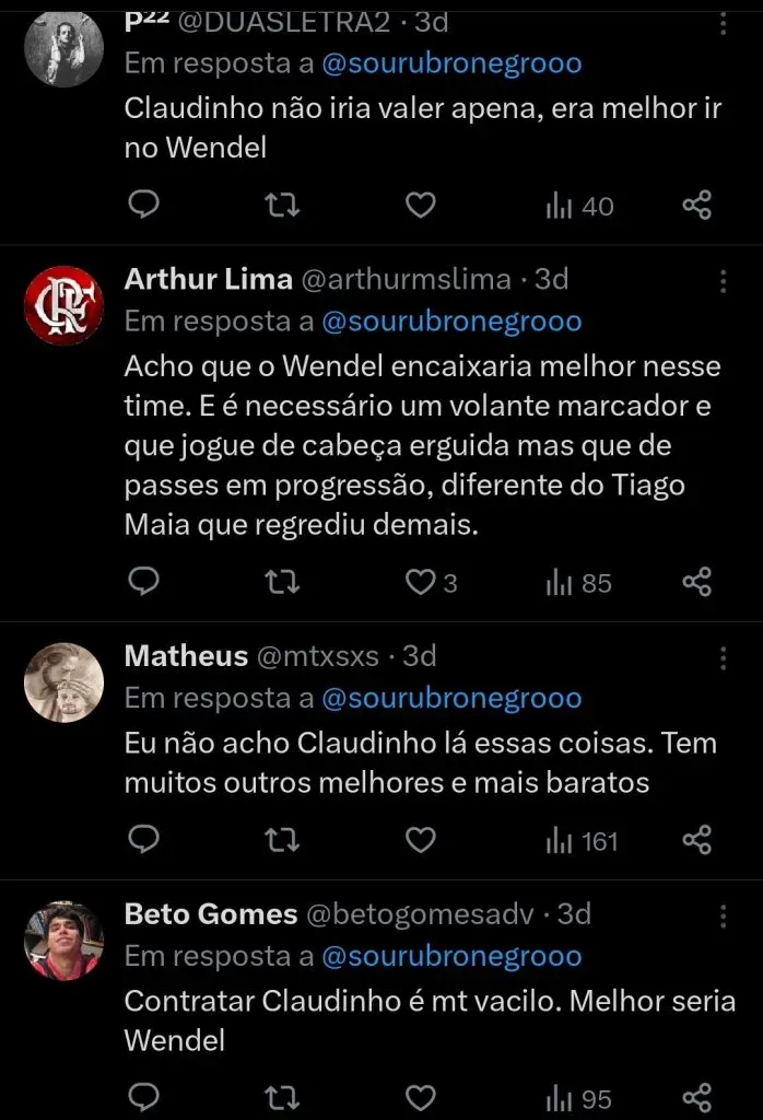 Repercussão via Twitter