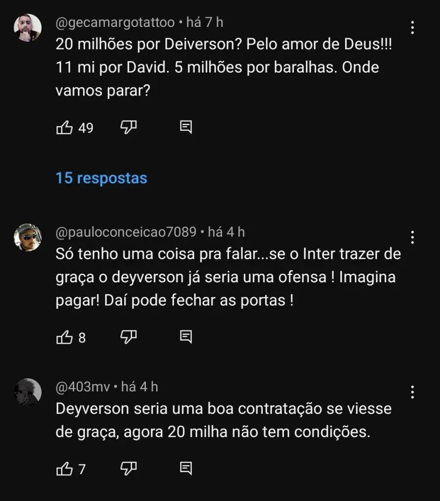 Repercussão via Youtube