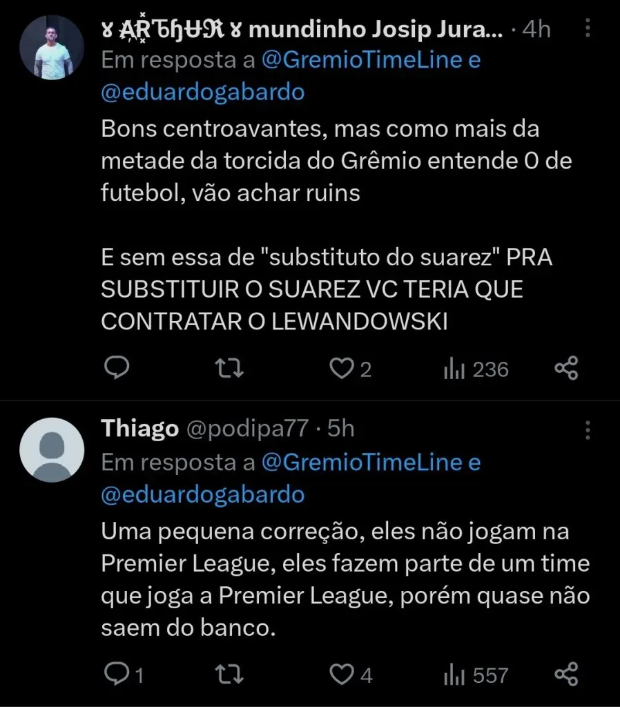 Repercussão via Twitter