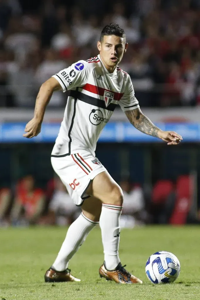 James Rodríguez em atuação pelo São Paulo. Foto: Miguel Schincariol/Getty Images