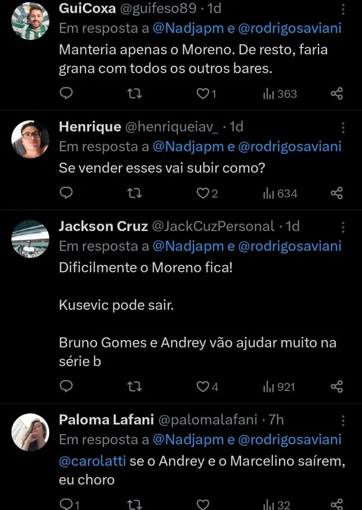 Repercussão via Twitter