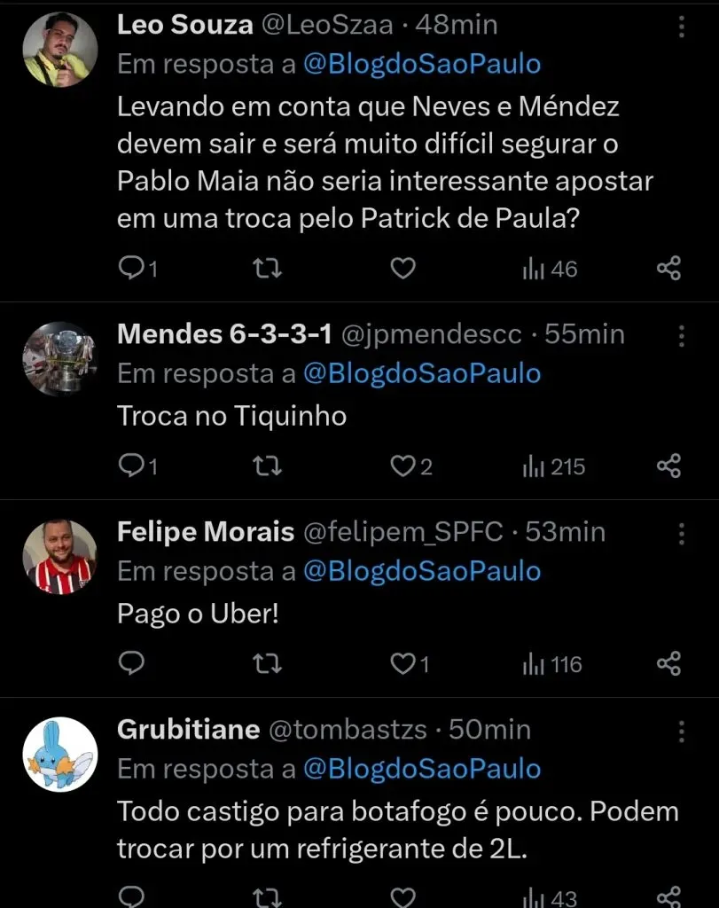 Repercussão via Twitter