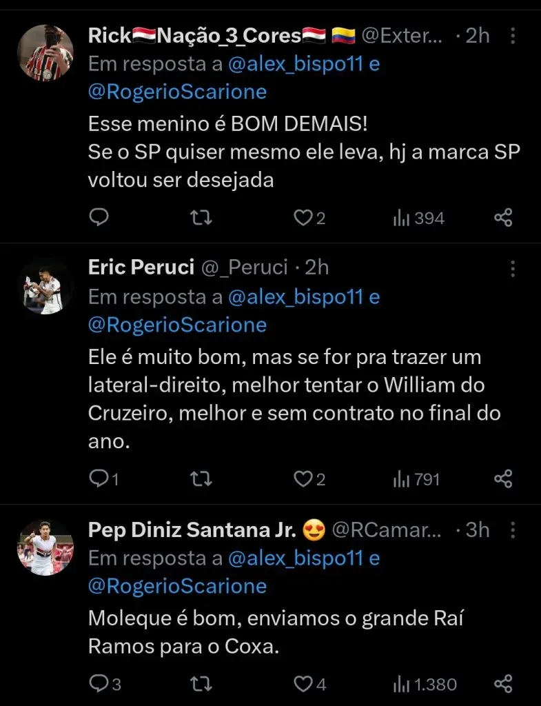 Repercussão via Twitter